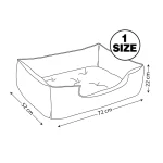 جای خواب سگ و گربه جنس ضدآب نیناپت مدل زیپ لاین دارای زنگوله ابعاد 52x72x22 سانتی متر - Image 2