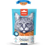 تشویقی گربه ونپی طعم مرغ مدل نواری وزن 80 گرم Wanpy