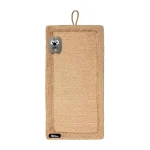 اسکرچر دیواری گربه نیناپت مدل سافت رنگ نسکافه ای دارای عروسک کت نیپ دار ابعاد 50x22 سانتی متر