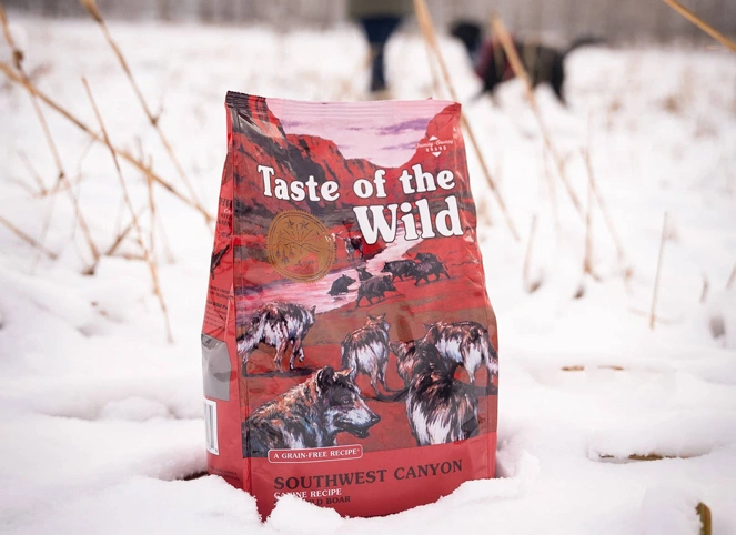 غذا خشک سگ بالغ تیست آف دواید طعم گراز وحشی و گوشت گاو و بره