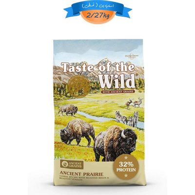 غذا خشک سگ بالغ تیست آف دواید طعم گاومیش و گوزن کبابی (دارای غلات)