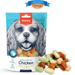 تشویقی سگ ونپی طعم مرغ مدل بیسکوئیت دورپیچ