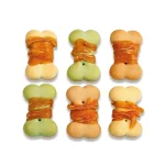 تشویقی سگ ونپی طعم مرغ مدل بیسکوئیت دورپیچ