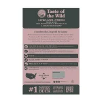غذا خشک گربه بالغ تیست آف دواید طعم اردک و بلدرچین کبابی وزن 2 کیلوگرم Taste of the Wild Lowland Creek - Image 2