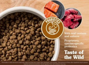 غذا خشک گربه بالغ تیست آف دواید طعم گوزن کبابی و سالمون دودی