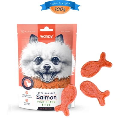 تشویقی سگ ونپی طعم سالمون طرح ماهی