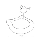 اسکرچر گربه زمینی نیناپت دارای اسباب بازی موش کت نیپ دار ابعاد 24 سانتی متری کد 6042 - Image 2