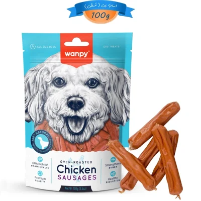 تشویقی سگ ونپی طعم مرغ مدل سوسیسی