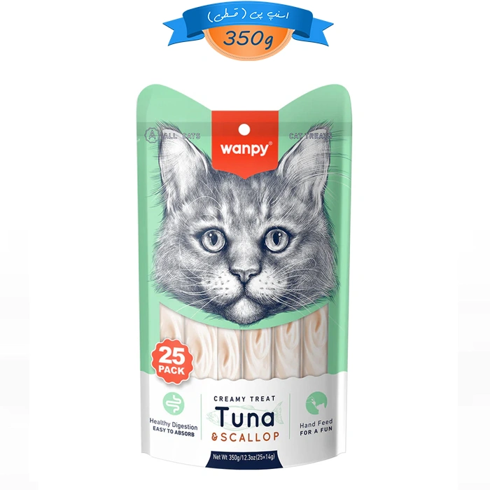 بستنی گربه ونپی طعم ماهی تن و گوش ماهی