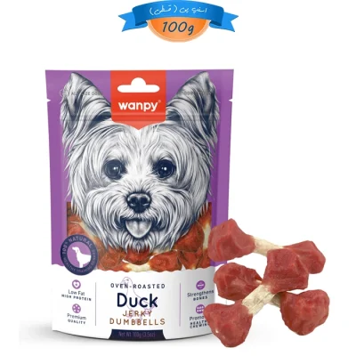 تشویقی سگ ونپی طعم اردک مدل دمبل