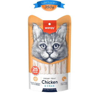 بستنی گربه ونپی طعم مرغ و خرچنگ