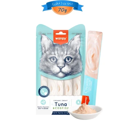 بستنی گربه ونپی طعم ماهی تن و ماهی کاد