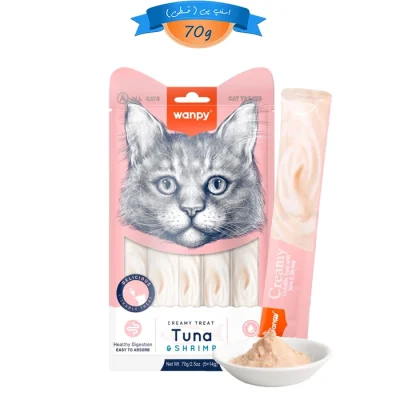 بستنی گربه ونپی طعم ماهی تن و میگو