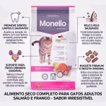 غذای خشک گربه بالغ مونلو طعم مرغ و تن و سالمون مدل میکس وزن 15 کیلوگرم - بسته بندی اورجینال وارداتی با ارسال رایگان - Image 3