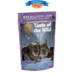 پوچ گربه عقیم تیست آف د وایلد طعم مرغ و جگر مرغ مدل چانکی وزن 85 گرم Taste Of The Wild Sterilised