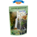 پوچ گربه عقیم تیست آف د وایلد طعم سالمون دودی و گوزن مدل چانکی وزن 85 گرم Taste Of The Wild Rocky Mountain