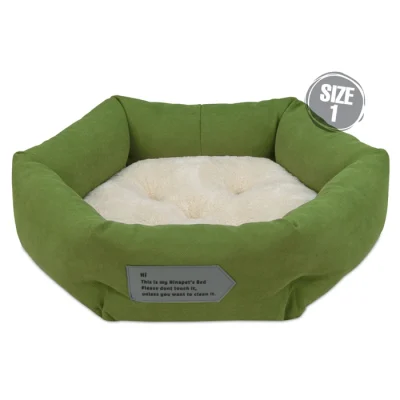 جای خواب سگ و گربه جنس پارچه مبلی درجه یک سبز مدل کوتو