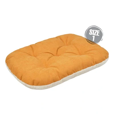 تشک سگ و گربه جنس پارچه مبلی لطیف و با دوام رنگ خردلی