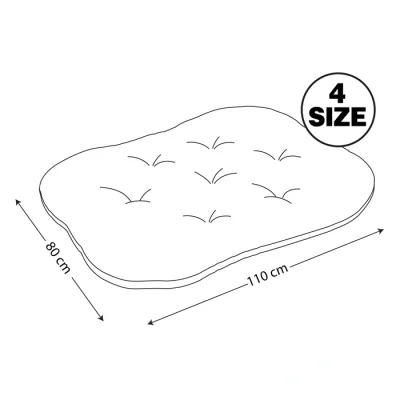 تشک سگ و گربه جنس پارچه مبلی لطیف و با دوام مدل قلب