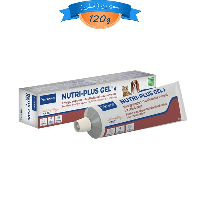 ژل افزایش انرژی سگ و گربه ویرباک مدل نوتری پلاس وزن 120 گرم Virbac Nutri Pluse Gel