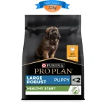 غذای خشک توله سگ نژاد بزرگ پروپلن مدل لارج پاپی طعم مرغ وزن 12 کیلوگرم Proplan Large Robust Puppy