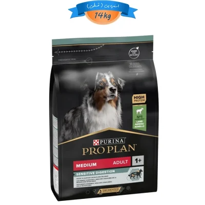غذا خشک سگ های بالغ نژاد متوسط پروپلن برای گوارش حساس طعم بره و برنج مدل سنستیو دایجستیو