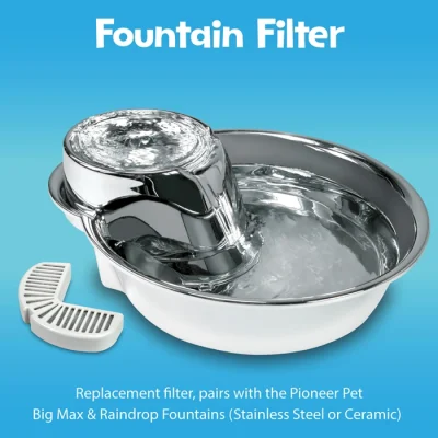 آبخوری اتوماتیک پایونیر سگ و گربه از جنس استیل ضد زنگ دارای تصفیه آب