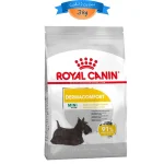 غذای خشک سگ بالغ نژاد کوچک رویال کنین پوست و موی حساس طعم مرغ مدل درماکامفورت