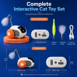 اسباب بازی ماشین کنترلی گربه همراه با دم و پر در ابعاد 7/5x4/5 سانتی متر (وارداتی) Smart Interactive Car Toy - تصویر 10