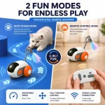اسباب بازی ماشین کنترلی گربه همراه با دم و پر در ابعاد 7/5x4/5 سانتی متر (وارداتی) Smart Interactive Car Toy - تصویر 9