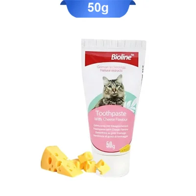 خمیر دندان گربه بایولاین طعم پنیر وزن 50 گرم Bioline ToothPaste With Cheese