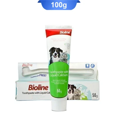 ست خمیر دندان مسواک بایولاین همراه با کلسیم