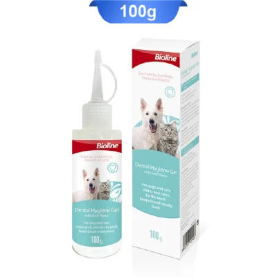 ژل دندان سگ و گربه بایولاین طعم گوشت وزن 100 گرم Bioline Dental Hygiene Gel