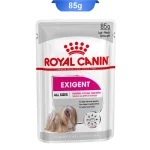 پوچ سگ های بالغ حساس و بد غذا رویال کنین وزن 85 گرم Royal Canin Exigent