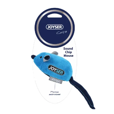 عروسک گربه طرح موش کت نیپ دار برند جویسر ابعاد 8 سانتی متر