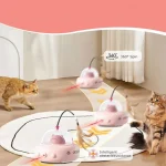 اسباب بازی گربه سفینه لیزردار متحرک کد 106306 Automatic Cat Toy - Image 3