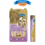بستنی گربه فنبی طعم سالمون و ذغال اخته (5 عددی) وزن 75 گرم Faenbei Cat Creamy Bar