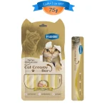 بستنی گربه فنبی طعم مرغ و زرده تخم مرغ (5 عددی) وزن 75 گرم Faenbei Cat Creamy Bar