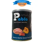 کنسرو پته گربه پابلو طعم مرغ و سالمون و کدوتنبل وزن 400 گرم Pablo Pet Supplies