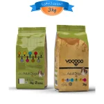 غذای خشک سگ بالغ نژاد کوچک و خیلی کوچک وودو طعم مرغ و ماهی وزن 3 کیلوگرم voodoo