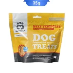 تشویقی سگ مکدلف طعم دنبلان مدل فریزدراید وزن 35 گرم Macdolf Beef Testicles