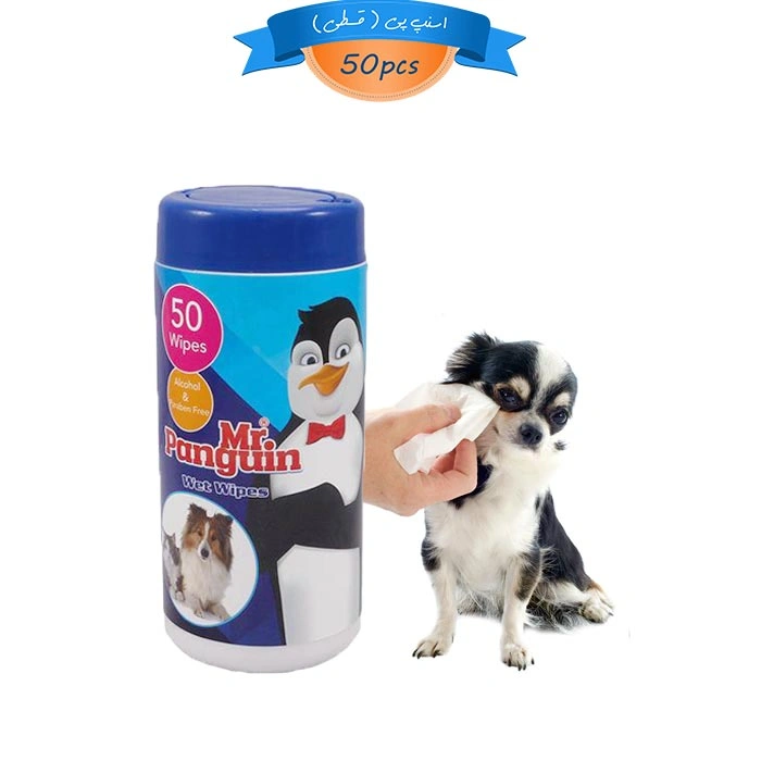 Mr-Panguin1-Cleaning---Wipe- (2) دستمال مرطوب سگ و گربه مستر پنگوئن مدل استوانه ای