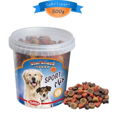 تشویقی سگ نوبی سطلی طعم میکس مرغ و گوشت گاو و بره