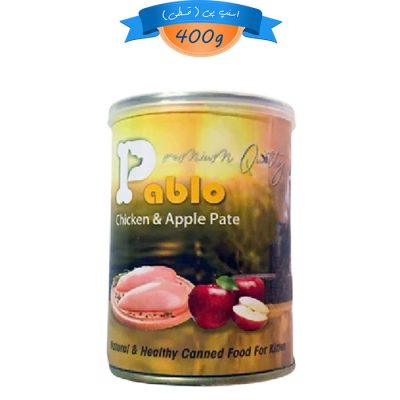 کنسرو پته گربه پابلو طعم مرغ و سیب