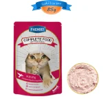 غذای کامل تر گربه فنبی طعم مرغ و پرنده و شیر وزن 85 گرم Faenbei Complete Food
