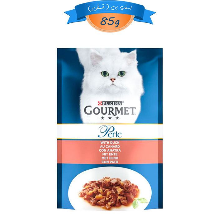 duck پوچ گربه بالغ گورمت پورینا طعم اردک