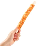 تشویقی سگ ونپی طعم مرغ مدل دورپیچ روهاید (تکی) ابعاد 25 سانتی متر وزن 70 گرم Wanpy Rawhide Twists - Image 3