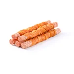 تشویقی سگ بالغ ونپی مناسب نژاد بزرگ طعم مرغ حاوی نخود فرنگی و هویج مدل دورپیچ پاف استیک (تکی) ابعاد 25 سانتی متر وزن 55 گرم Wanpy Puff Stick - Image 2