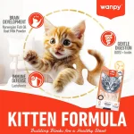 بستنی بچه گربه ونپی طعم ماهی سالمون مدل کیتن بسته 5 عددی Wanpy Cat Treats Kitten - Image 2