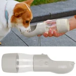 ظرف آب و غذا همراه سگ و گربه مدل قمقمه ای سر گربه Pet Water Cup - Image 2